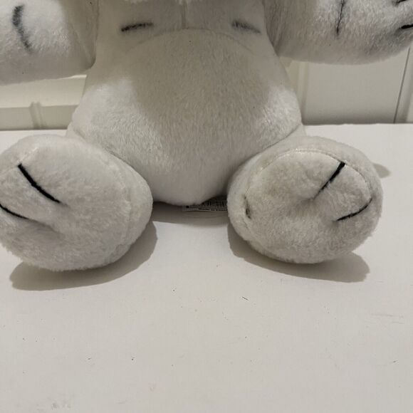 Aliki White Tiger Plush Big Blue Eyes 11" Stuffed Animal Toy - Picture 4 of 9